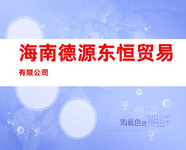 海南德源东恒贸易有限公司